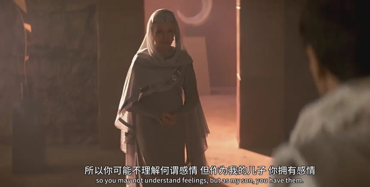 影片开始史波克与母亲的对话,不理解何为感情(feeling)