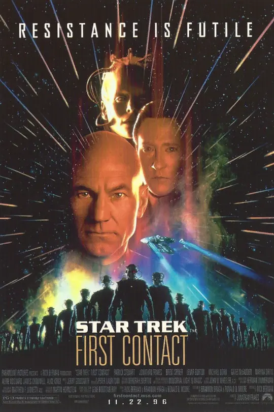 星际迷航:第一次接触海报,于1996年11月22日上映